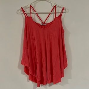 Salmon Pink Halter Top